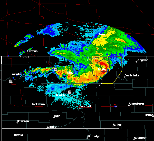 Interactive Hail Maps Hail Map for Belcourt, ND