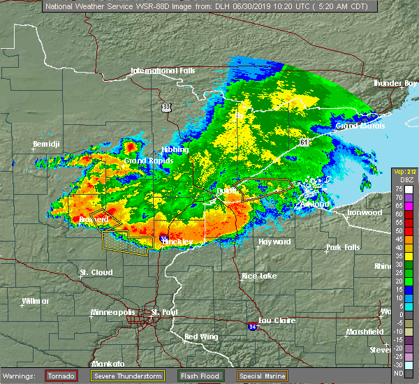 Interactive Hail Maps Hail Map for Crosby, MN