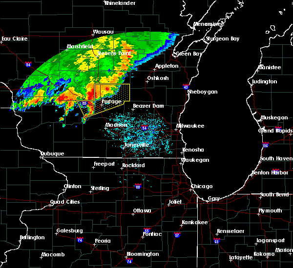 Interactive Hail Maps Hail Map for Wisconsin Dells, WI