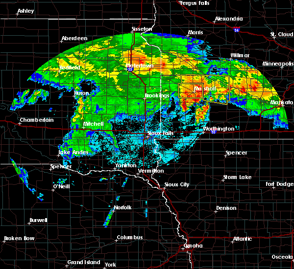 Interactive Hail Maps Hail Map for Hanley Falls, MN