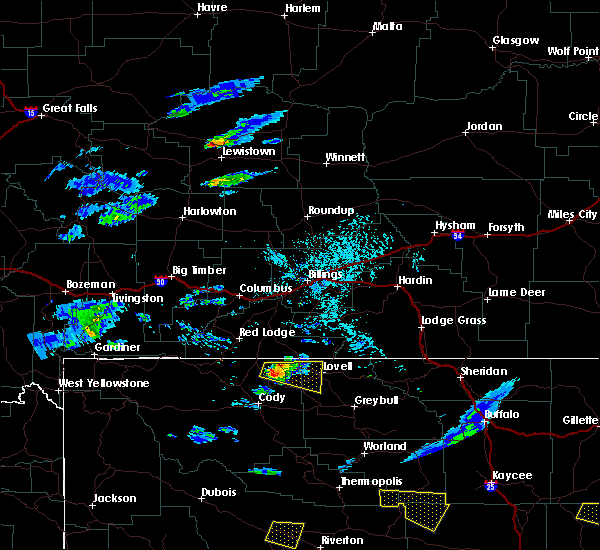 Interactive Hail Maps Hail Map for Lovell, WY