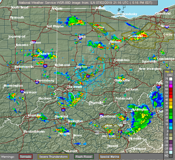 Interactive Hail Maps Hail Map for Unionville Center, OH