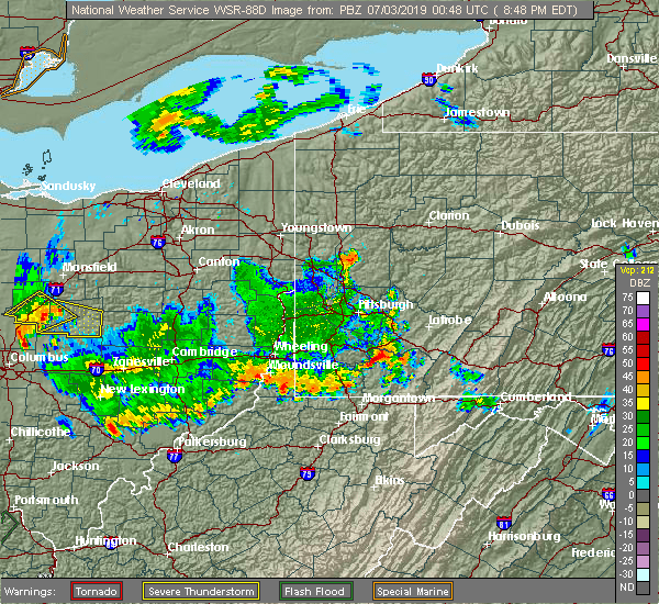 Interactive Hail Maps Hail Map for Brownsville, PA