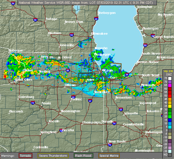 Interactive Hail Maps Hail Map for Yorkville, IL