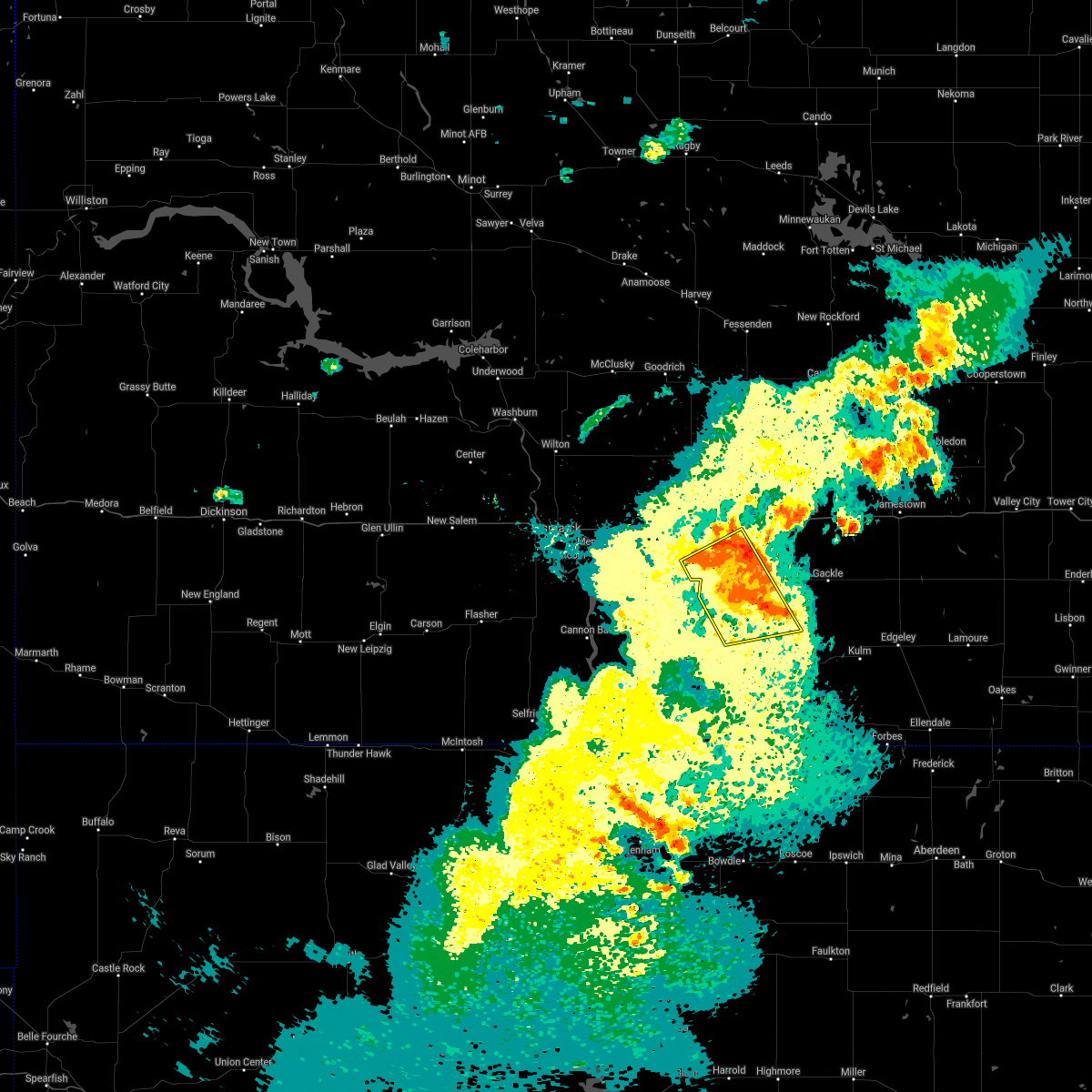 Interactive Hail Maps Hail Map for Napoleon, ND
