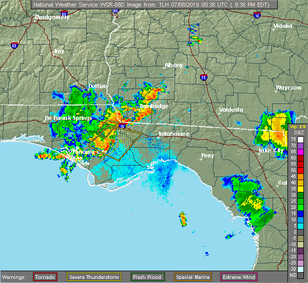 Interactive Hail Maps Hail Map for Grand Ridge, FL