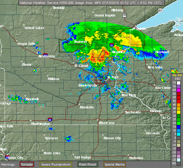 Interactive Hail Maps Hail Map for North Branch, MN