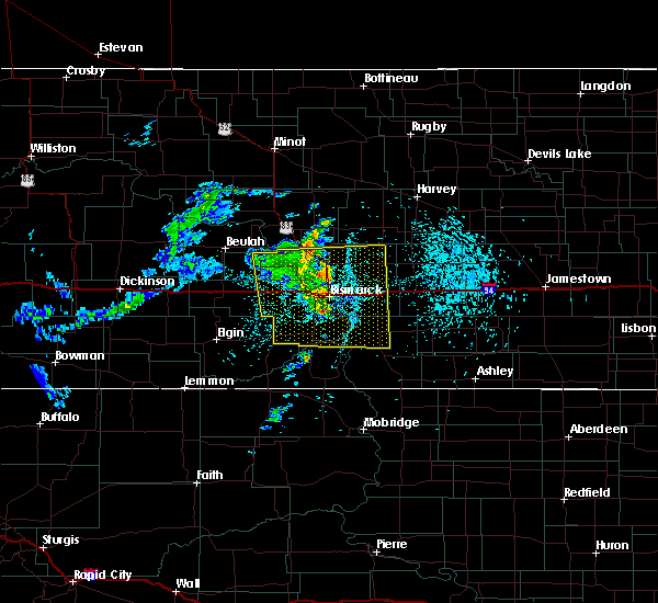 Interactive Hail Maps Hail Map for Bismarck, ND