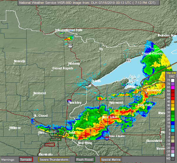 Interactive Hail Maps Hail Map for Wakefield, MI