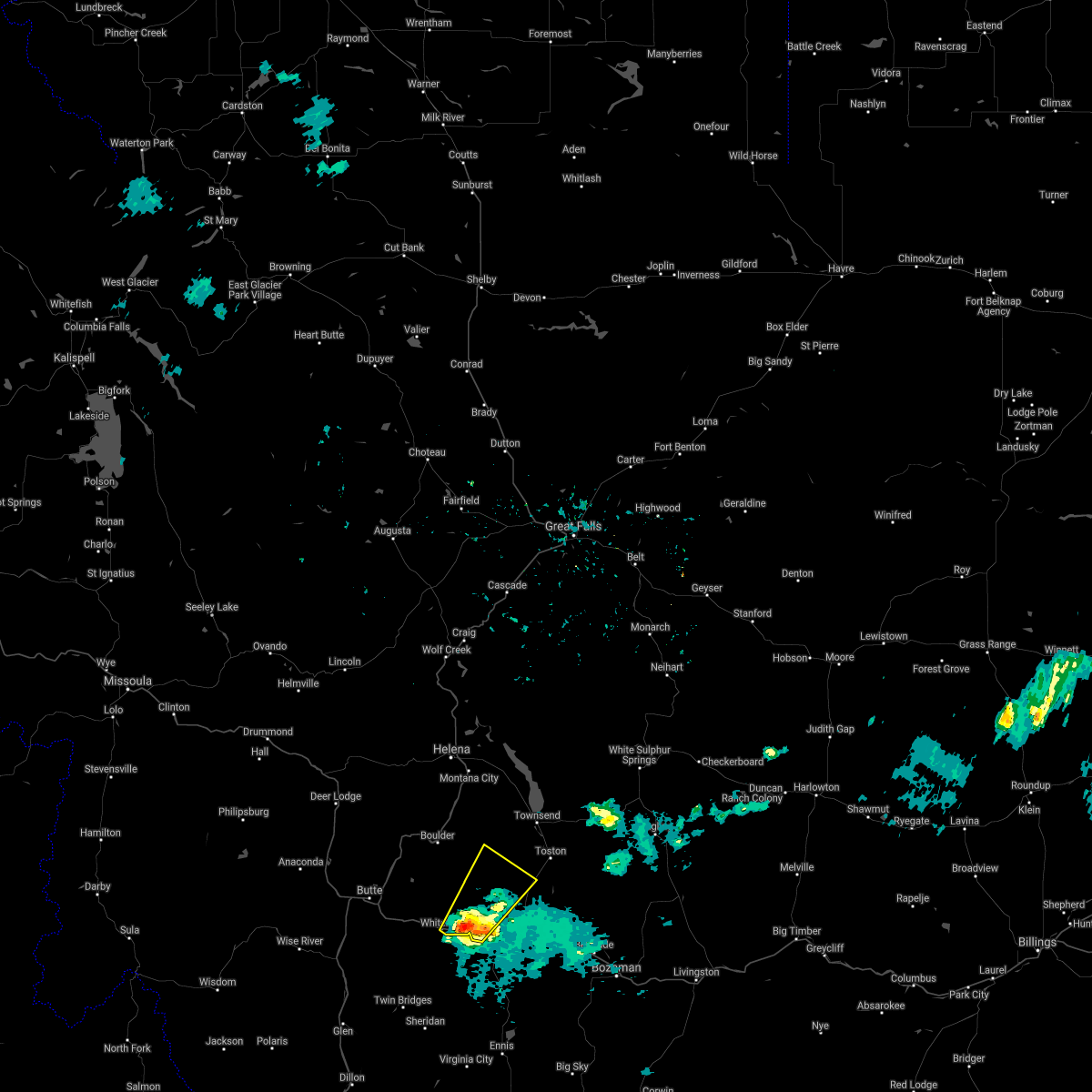 Interactive Hail Maps Hail Map for Whitehall, MT