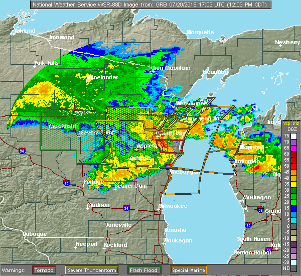 Interactive Hail Maps Hail Map for Kellnersville, WI