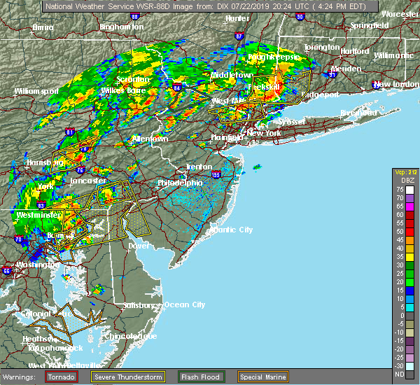 Interactive Hail Maps Hail Map for Upper Saddle River, NJ