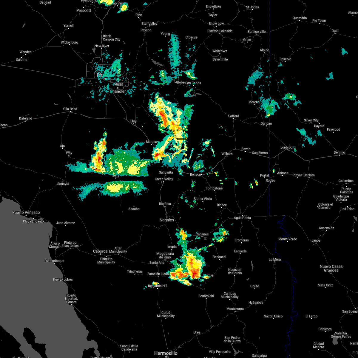 Interactive Hail Maps Hail Map for San Manuel, AZ