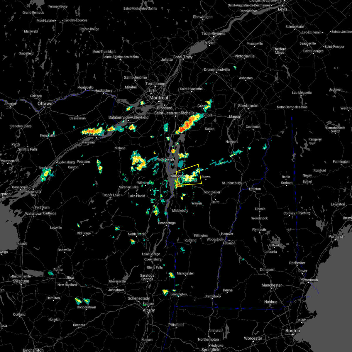 Interactive Hail Maps Hail Map for Cambridge, VT