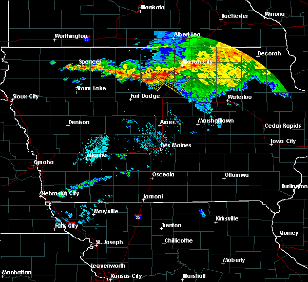 Interactive Hail Maps Hail Map for Kanawha, IA