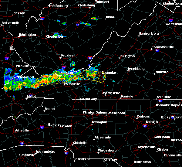Interactive Hail Maps Hail Map for Radford, VA