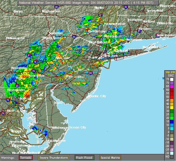 Interactive Hail Maps Hail Map for Easton, PA