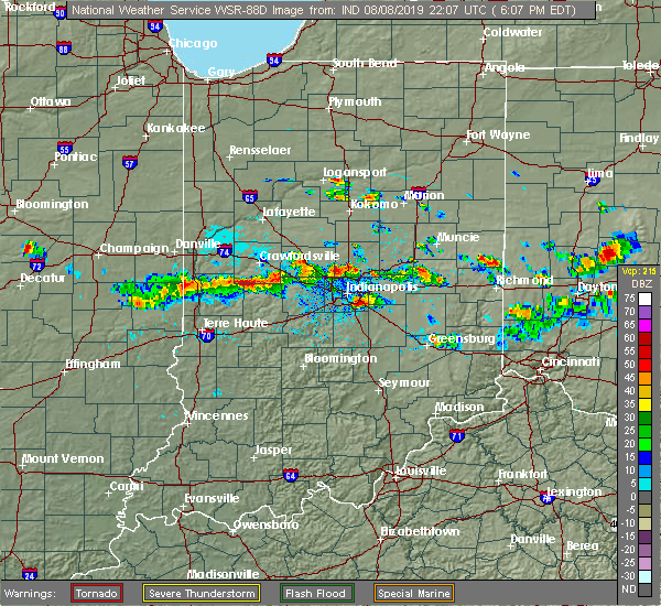 Interactive Hail Maps Hail Map for North Salem, IN