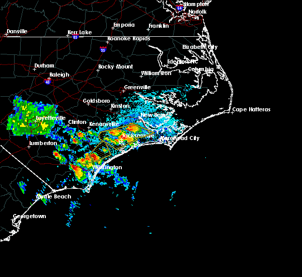 Interactive Hail Maps Hail Map for Jacksonville, NC