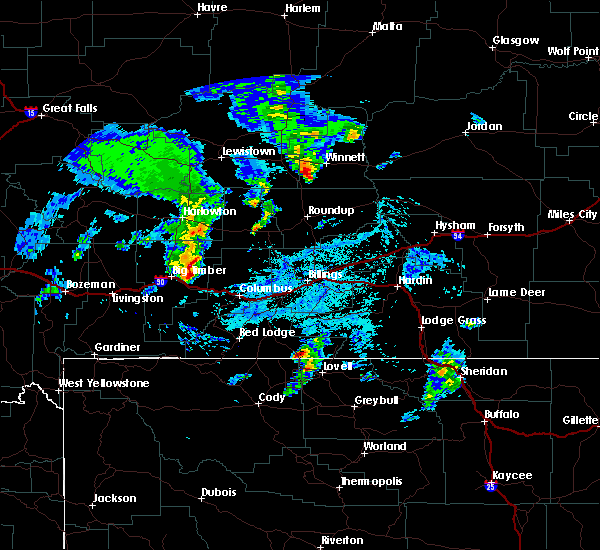 Interactive Hail Maps Hail Map for Greycliff, MT