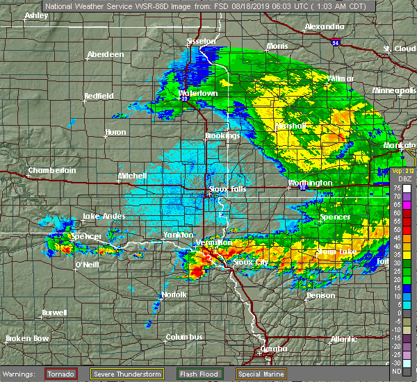 Interactive Hail Maps Hail Map for Sioux City, IA