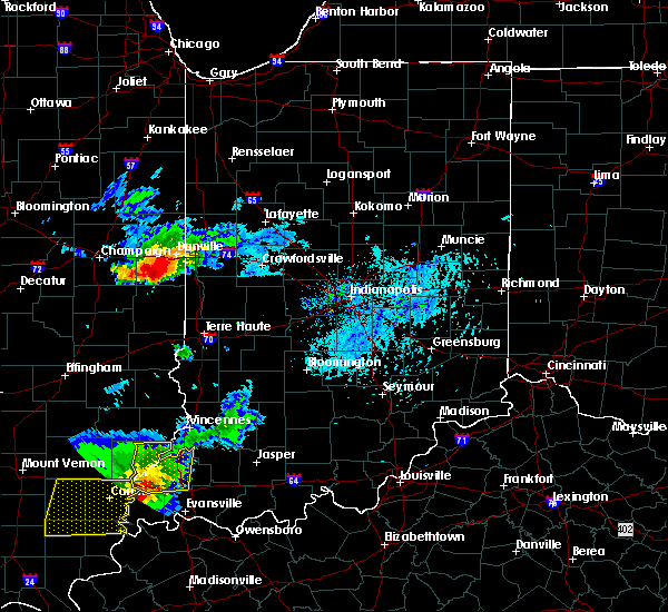 Interactive Hail Maps Hail Map for Cayuga, IN