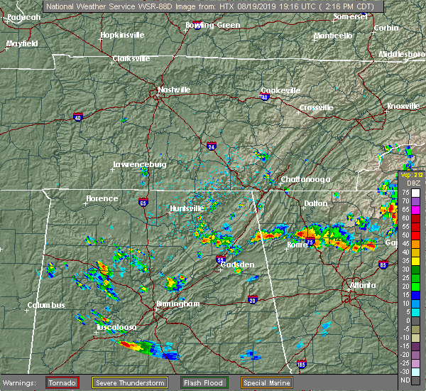 Interactive Hail Maps Hail Map for Summerville, GA