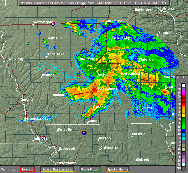 Interactive Hail Maps Hail Map for Hubbard, IA
