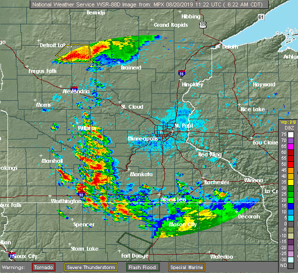 Interactive Hail Maps Hail Map for Wadena, MN