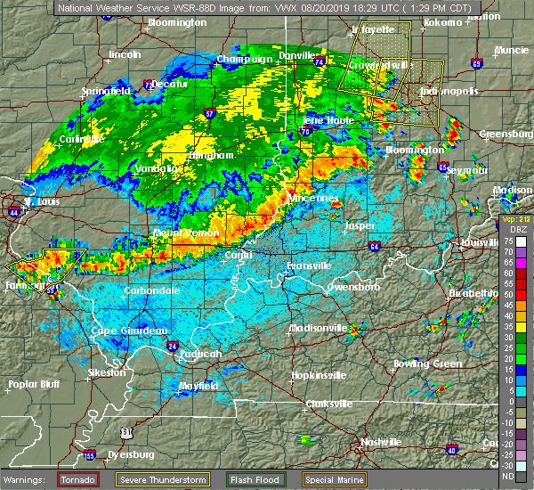 Interactive Hail Maps Hail Map for Bloomington, IN