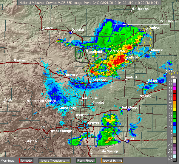 Interactive Hail Maps Hail Map for Hawk Springs, WY