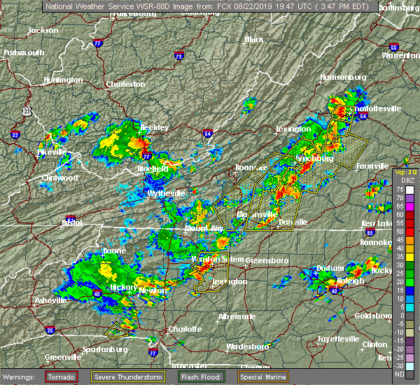 Interactive Hail Maps Hail Map for Advance, NC