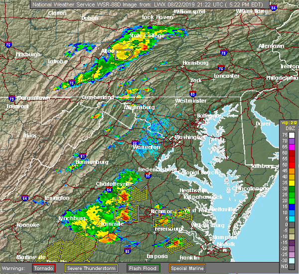 Interactive Hail Maps Hail Map for Lake Caroline, VA