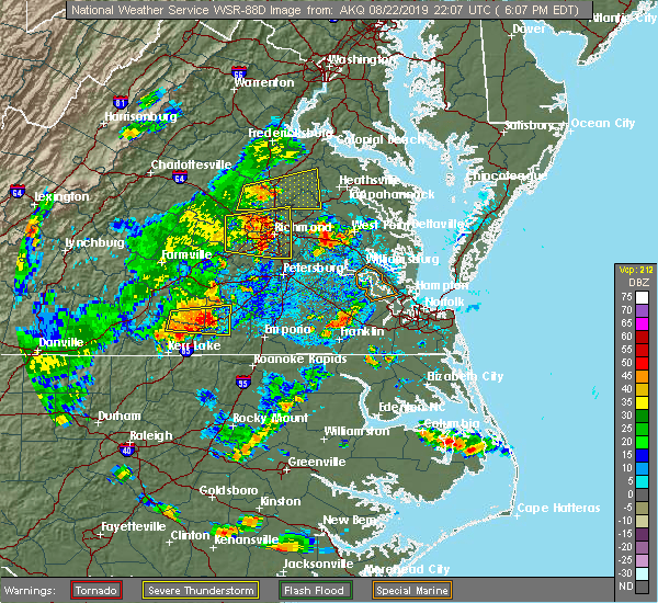 Interactive Hail Maps Hail Map for Richmond, VA