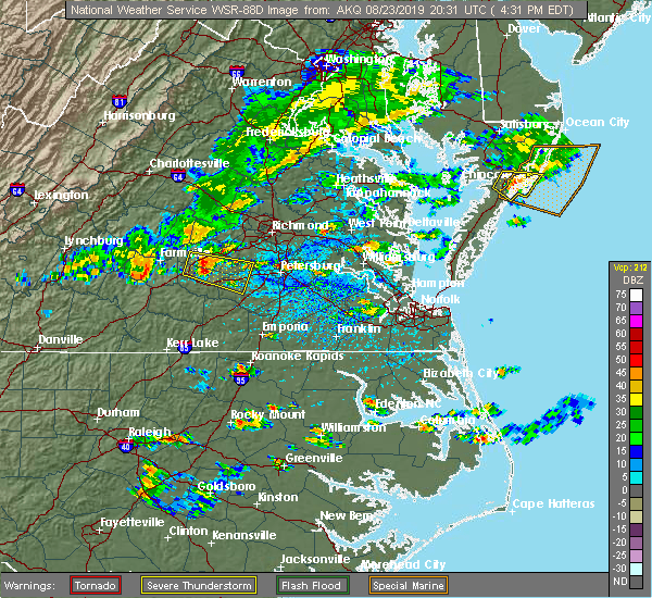 Interactive Hail Maps Hail Map for Crewe, VA