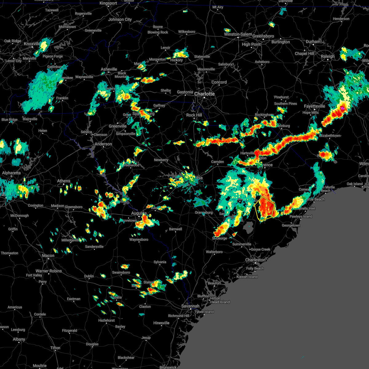 Interactive Hail Maps Hail Map for Kingstree, SC