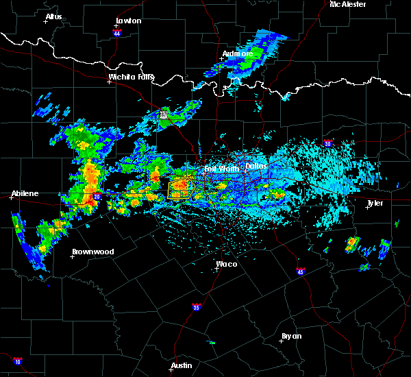 Interactive Hail Maps Hail Map for Weatherford, TX