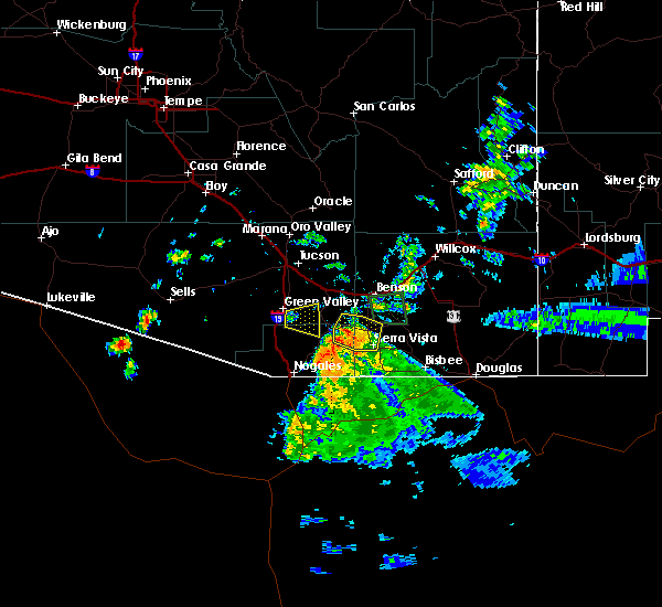Interactive Hail Maps Hail Map for Huachuca City, AZ
