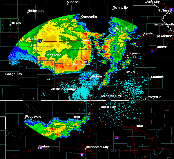 Interactive Hail Maps Hail Map for Wichita, KS