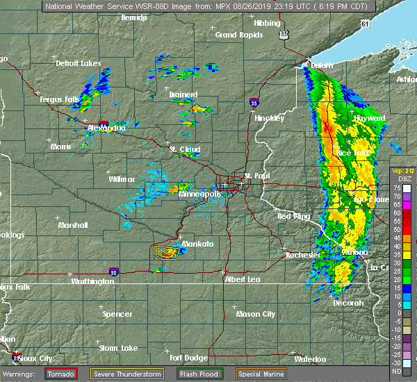 Interactive Hail Maps Hail Map for Vernon Center, MN