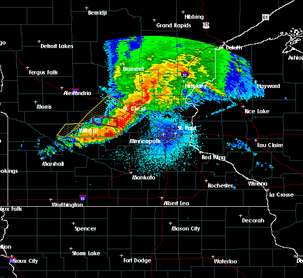 Interactive Hail Maps Hail Map for Isanti, MN