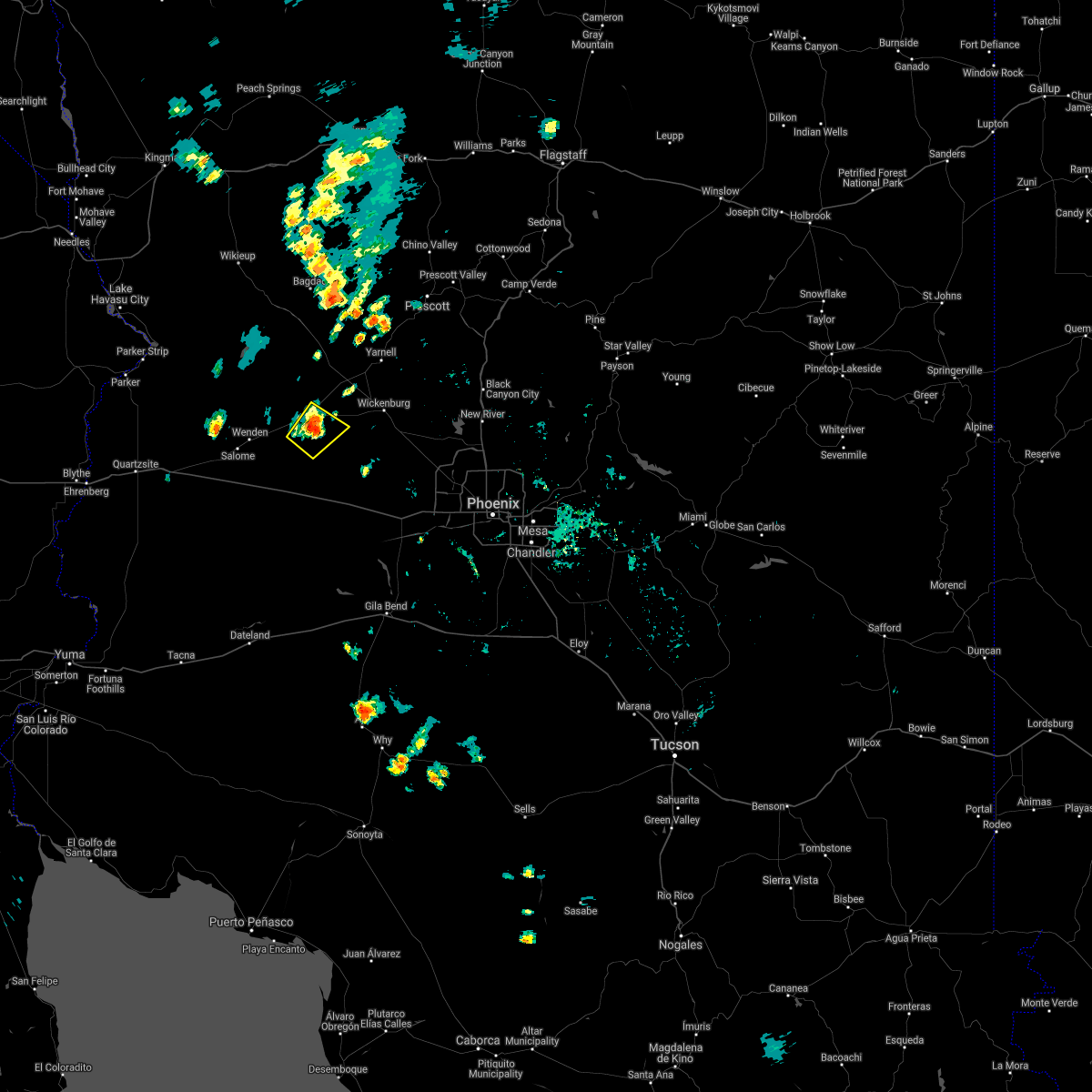 Interactive Hail Maps Hail Map for Aguila, AZ