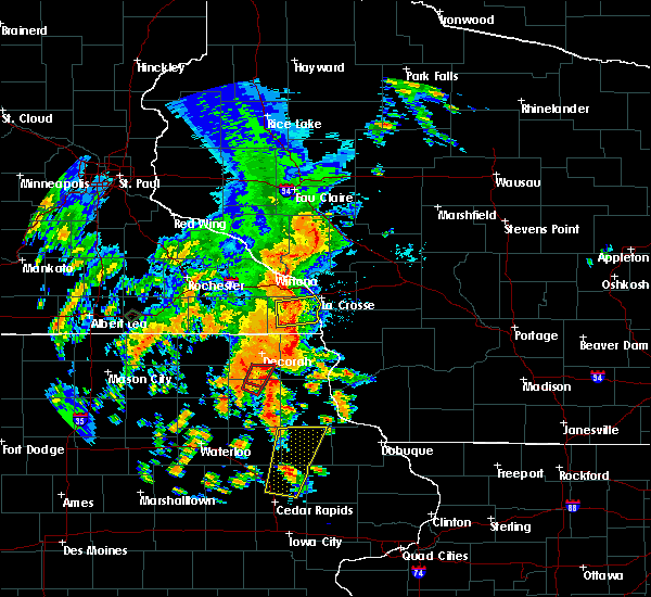 Interactive Hail Maps Hail Map for Ossian, IA