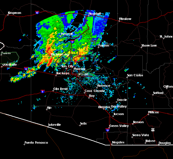 Interactive Hail Maps Hail Map for Wickenburg, AZ
