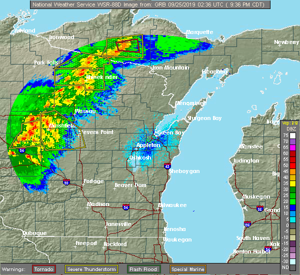 Interactive Hail Maps Hail Map for Marshfield, WI