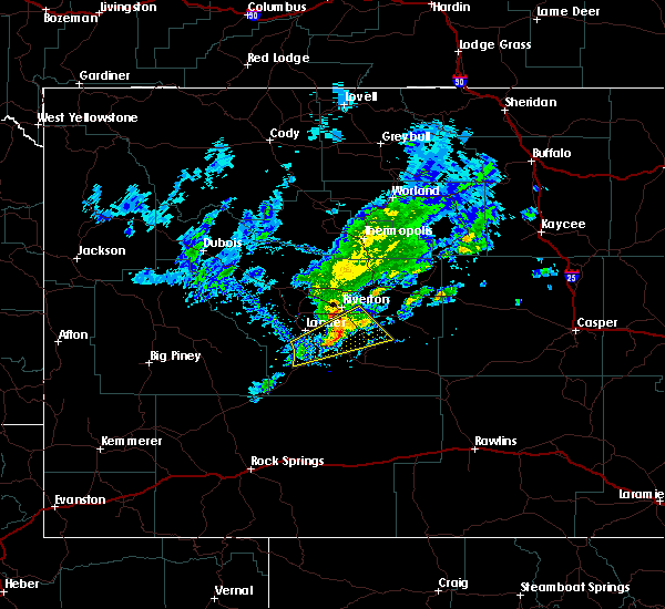 Interactive Hail Maps Hail Map for Lander, WY