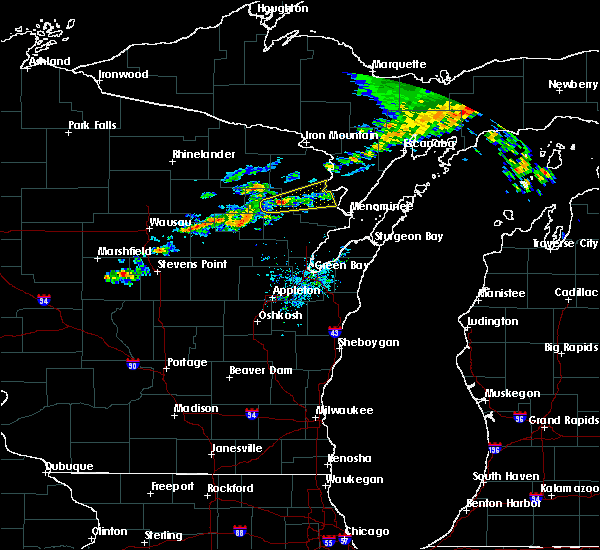 Interactive Hail Maps Hail Map for Wausaukee, WI