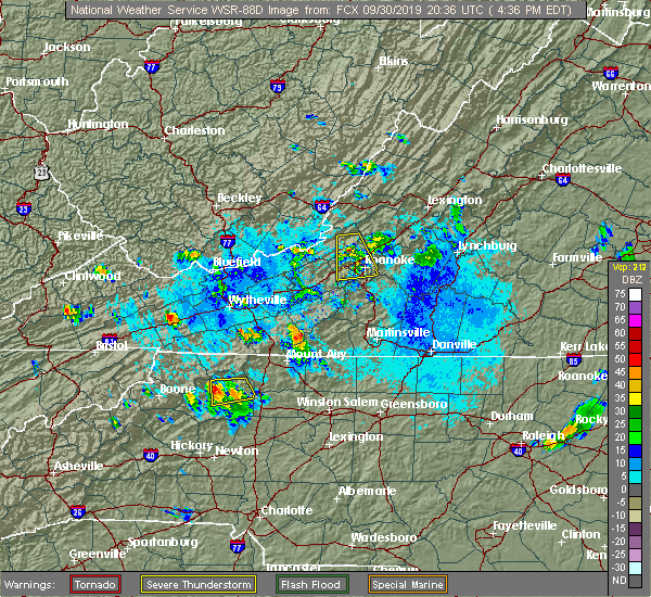 Interactive Hail Maps Hail Map for Salem, VA