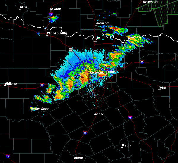 Interactive Hail Maps Hail Map for Granbury, TX