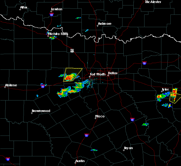 Interactive Hail Maps Hail Map for Weatherford, TX